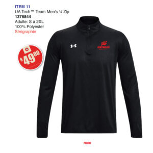 Item 11 Marcelle-Mallet Homme 1/4 Zip Adulte UA 1376844 2026