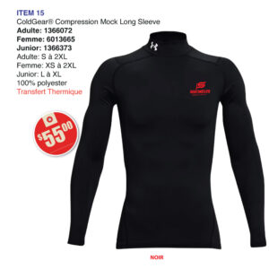 Item 15 Marcelle-Mallet Compression mock long sleeve UA 1366072 6013665 1366373 2026
