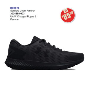 Item 24 Marcelle-Mallet Femme Soulier UA W Charged Rogue 3 3024888-003 2026