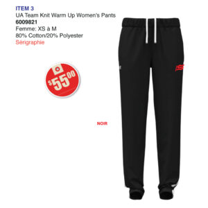 Item 03 Marcelle-Mallet Femme Training pant UA Femme 6009821 2026